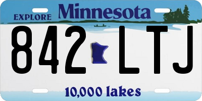 MN license plate 842LTJ
