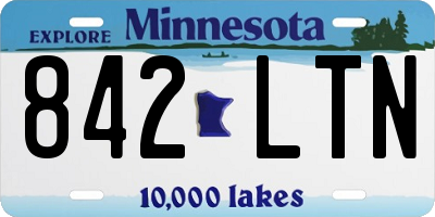 MN license plate 842LTN