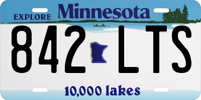 MN license plate 842LTS