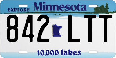 MN license plate 842LTT
