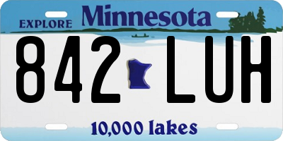MN license plate 842LUH