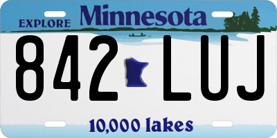 MN license plate 842LUJ