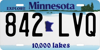 MN license plate 842LVQ