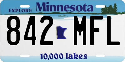MN license plate 842MFL