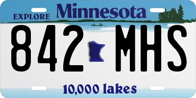 MN license plate 842MHS