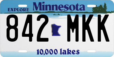 MN license plate 842MKK