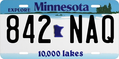MN license plate 842NAQ