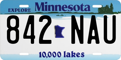 MN license plate 842NAU