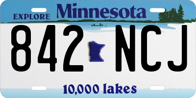 MN license plate 842NCJ