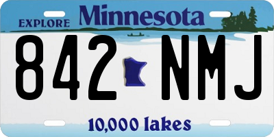 MN license plate 842NMJ