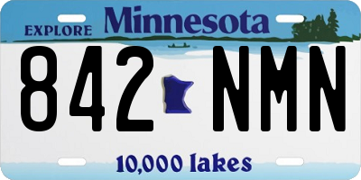 MN license plate 842NMN