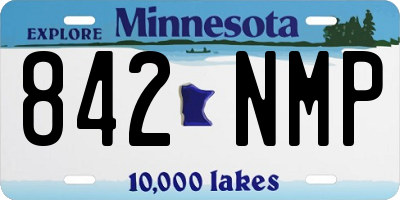 MN license plate 842NMP