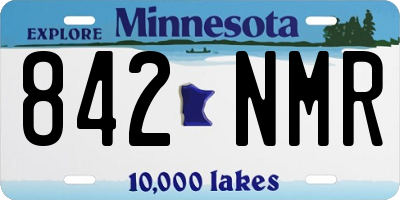 MN license plate 842NMR