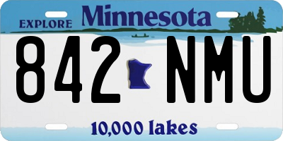 MN license plate 842NMU
