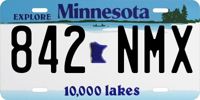 MN license plate 842NMX