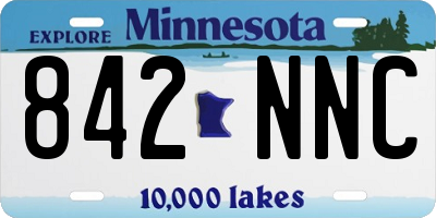 MN license plate 842NNC