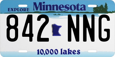 MN license plate 842NNG