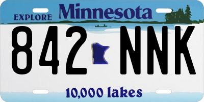 MN license plate 842NNK