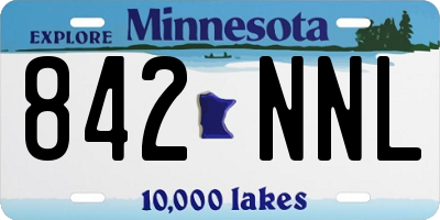 MN license plate 842NNL