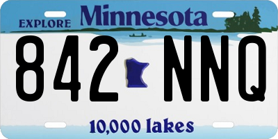MN license plate 842NNQ