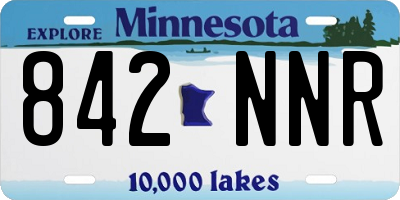 MN license plate 842NNR