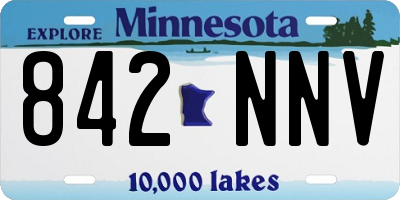 MN license plate 842NNV