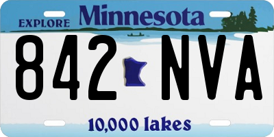 MN license plate 842NVA
