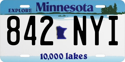 MN license plate 842NYI