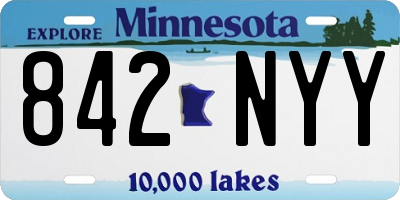 MN license plate 842NYY