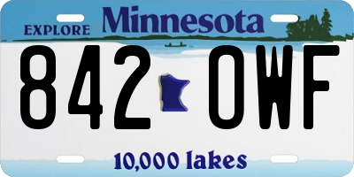 MN license plate 842OWF
