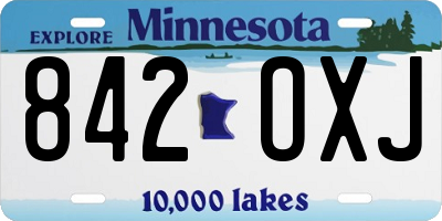 MN license plate 842OXJ