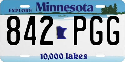 MN license plate 842PGG