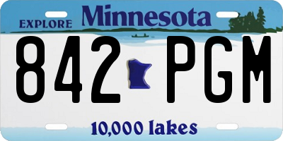 MN license plate 842PGM