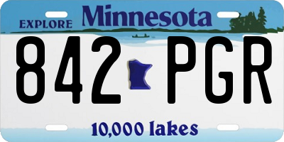 MN license plate 842PGR