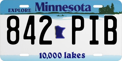MN license plate 842PIB