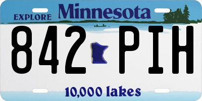MN license plate 842PIH