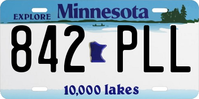 MN license plate 842PLL