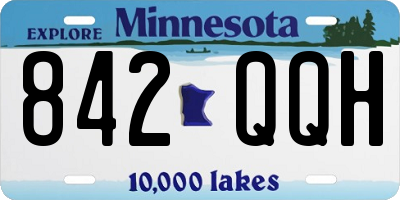 MN license plate 842QQH