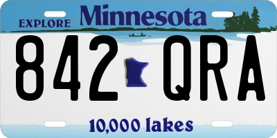 MN license plate 842QRA
