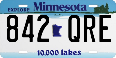 MN license plate 842QRE