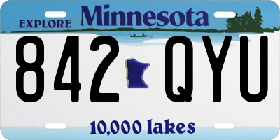 MN license plate 842QYU