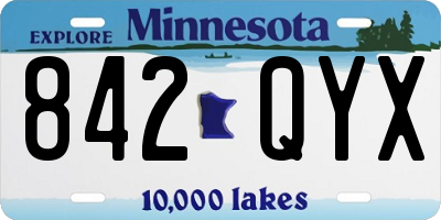 MN license plate 842QYX