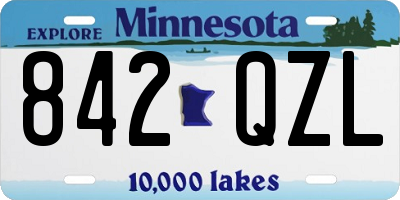 MN license plate 842QZL