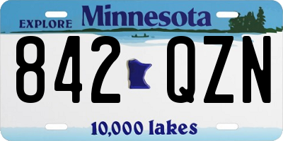 MN license plate 842QZN