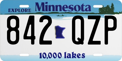 MN license plate 842QZP