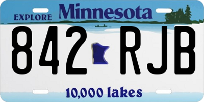 MN license plate 842RJB