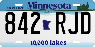 MN license plate 842RJD
