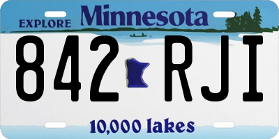 MN license plate 842RJI
