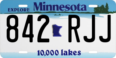 MN license plate 842RJJ