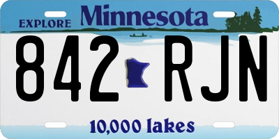 MN license plate 842RJN